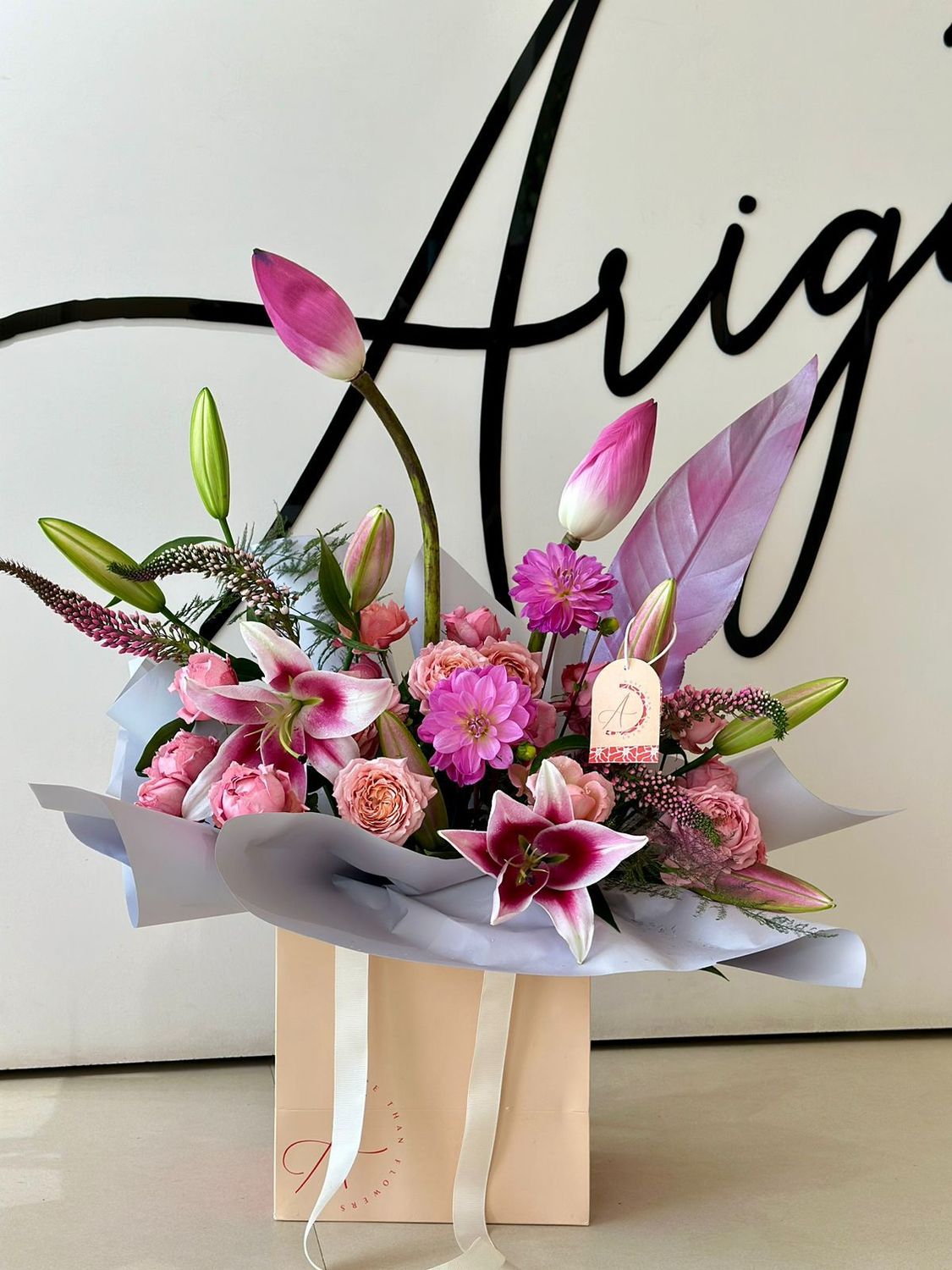 pinky Flower bag