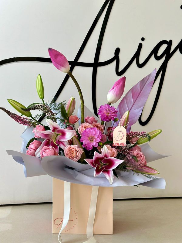 pinky Flower bag