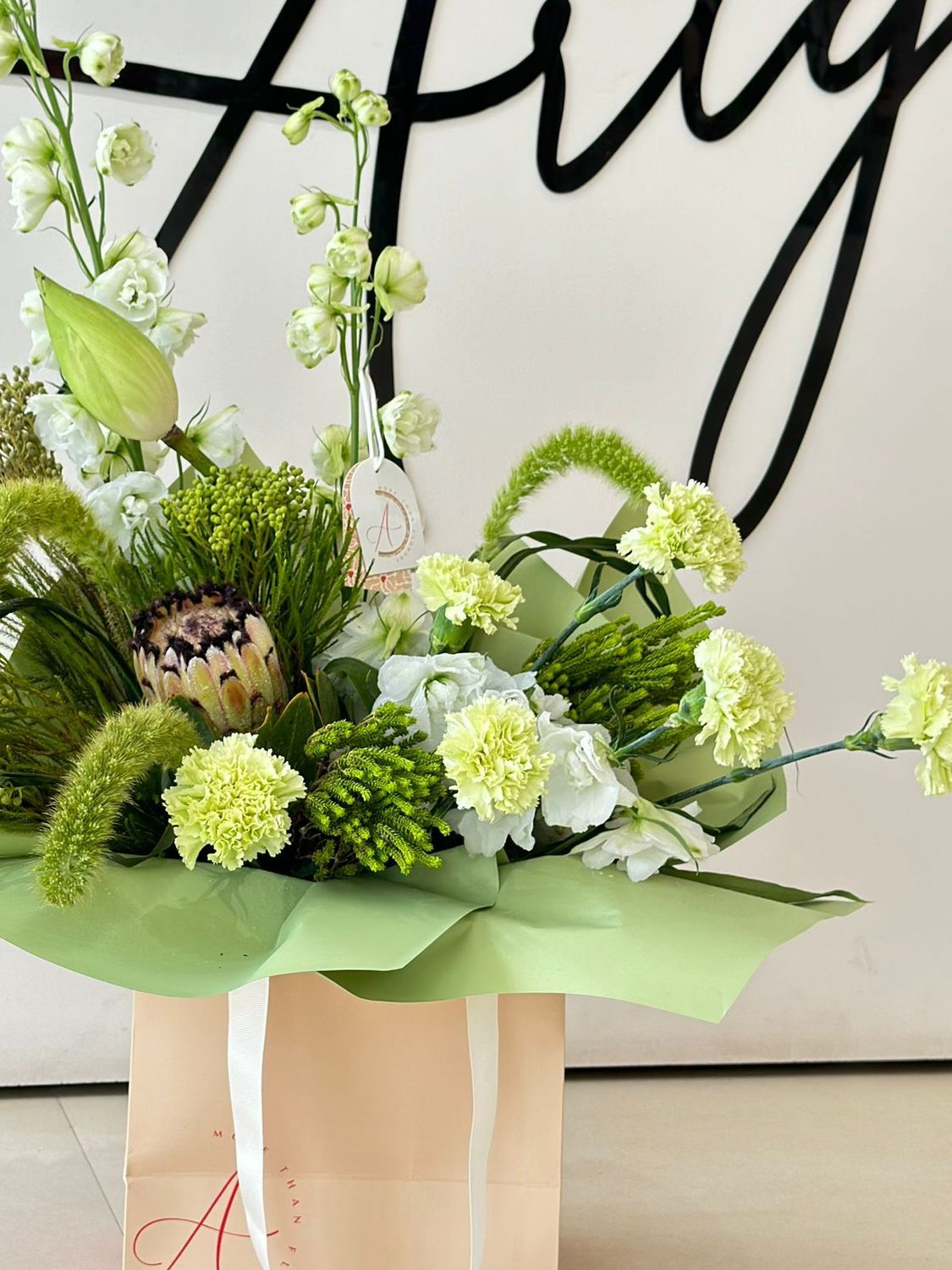 Green Flower bag