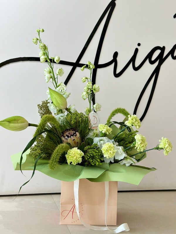 Green Flower bag