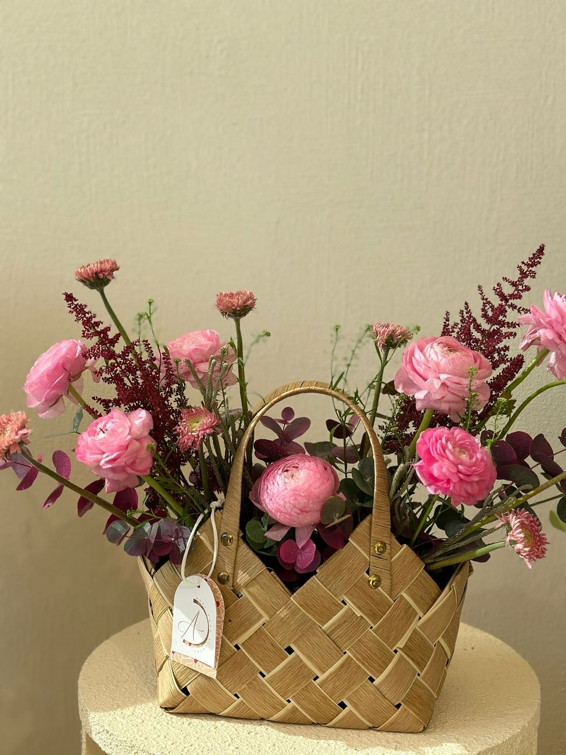 Mini Pink Basket