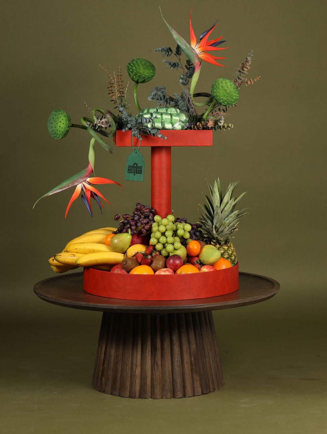 Leather Fruit &amp; Chocolet Stand