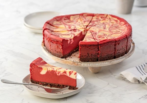 Red Velvet Ricotta Cheesecake Cake