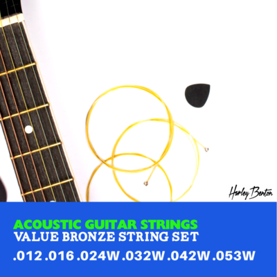 Acoustic Bronze Guitar Value Strings (Gauge .012 - .053)