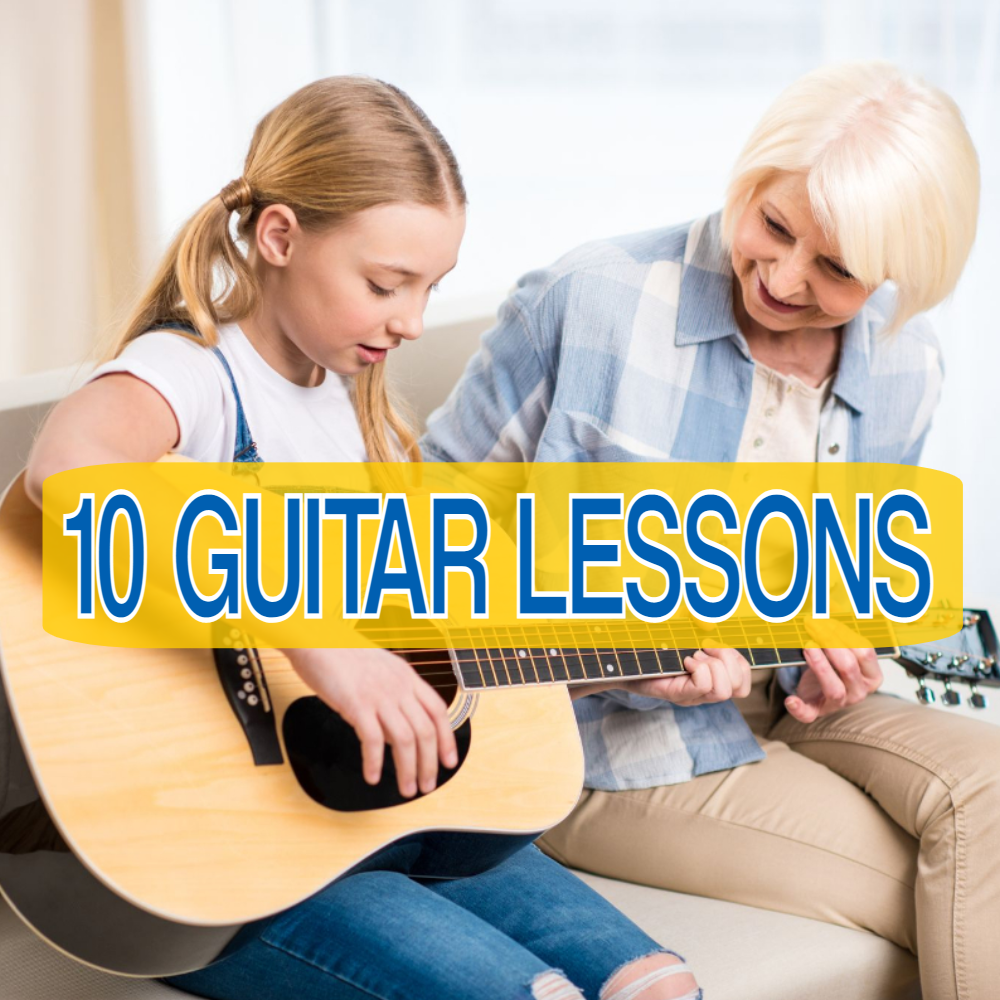 🎸10  LIVE INTERACTIVE GUITAR LESSONS (Online or In-Person)🎸