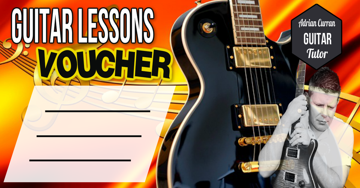 3 Guitar Lesson Gift Voucher