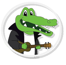 Green Crocs Eat Ants