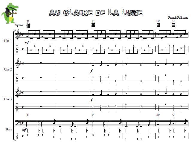 Au Claire De La Lune