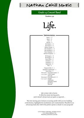 Life - Level 2.5 Concert Band