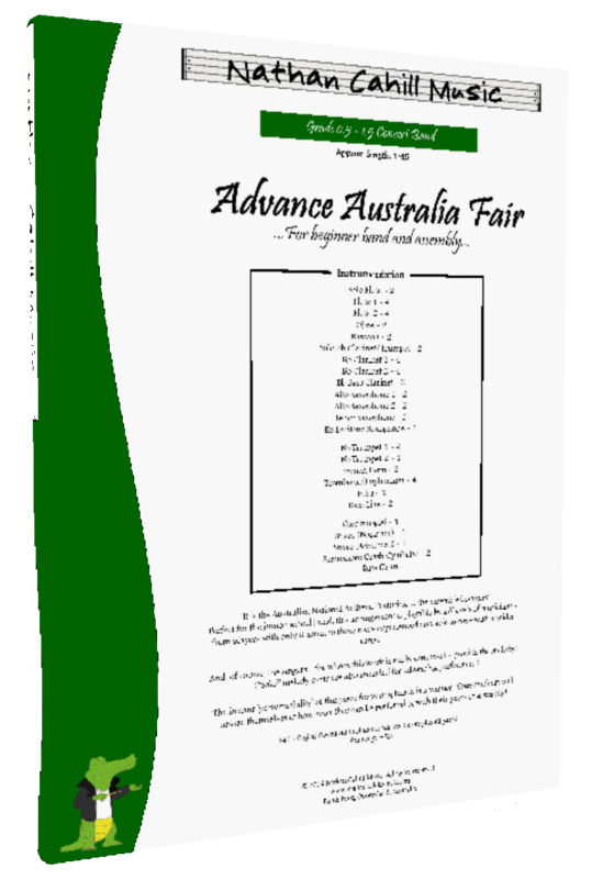 Advance Australia Fair - Level 0.5-1.5 Concert Band