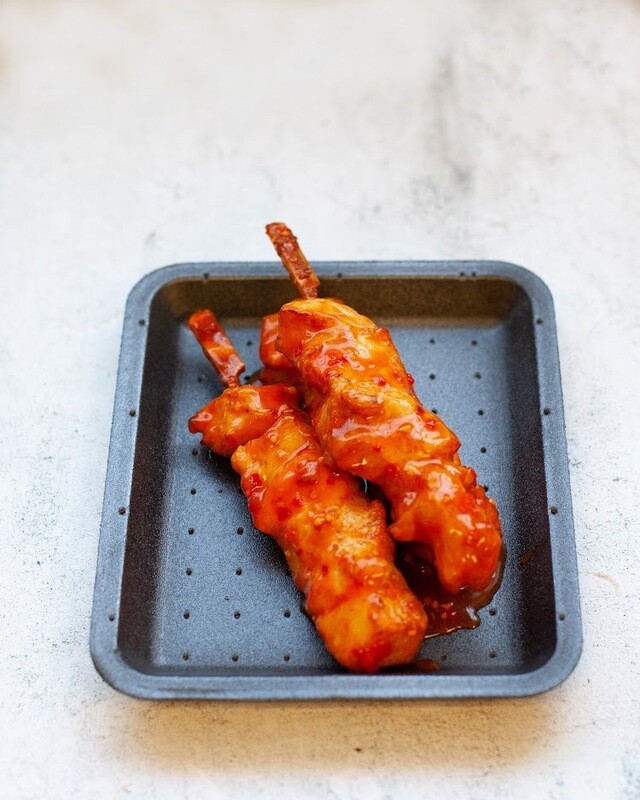 5 Sweet Chilli  Chicken skewers