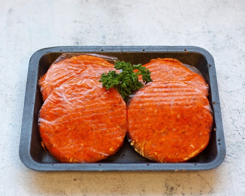 4 piri piri turkey burgers