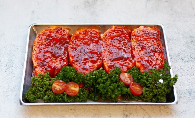 Tray of 4 Marinated Pork chops