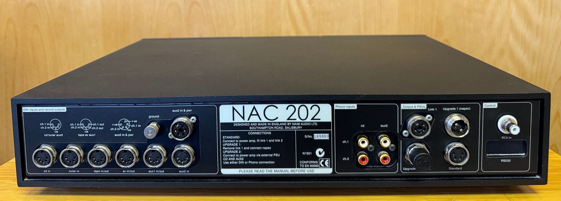Naim Audio NAC202 Preamplifier with NAPSC2 Power Supply