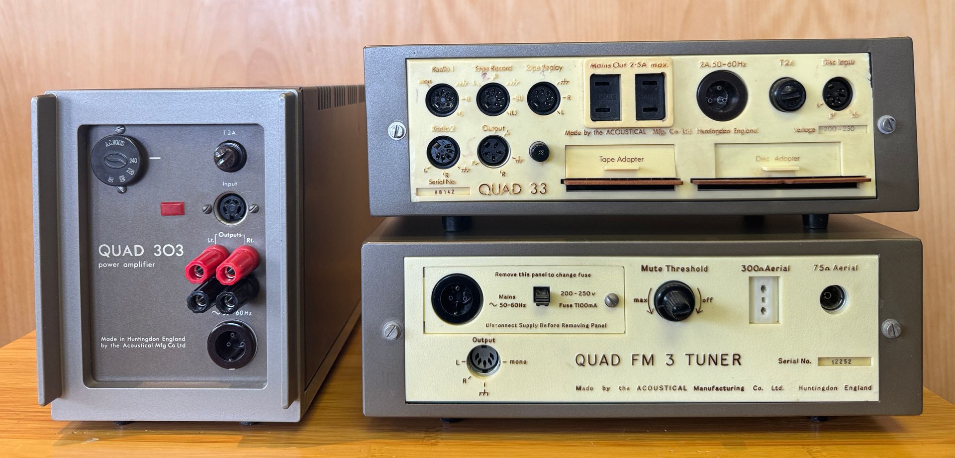 Quad 33 Preamp FM3 Tuner 303 Poweramp