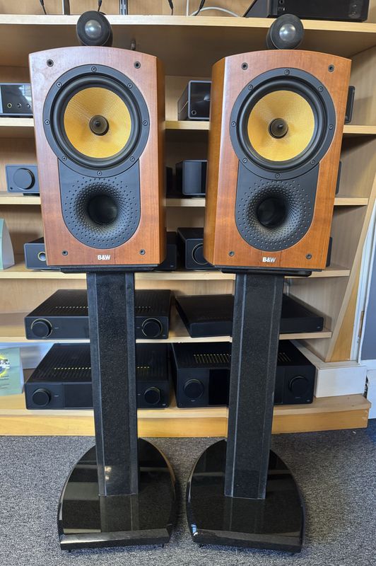 B&W 805S With Custom Stands