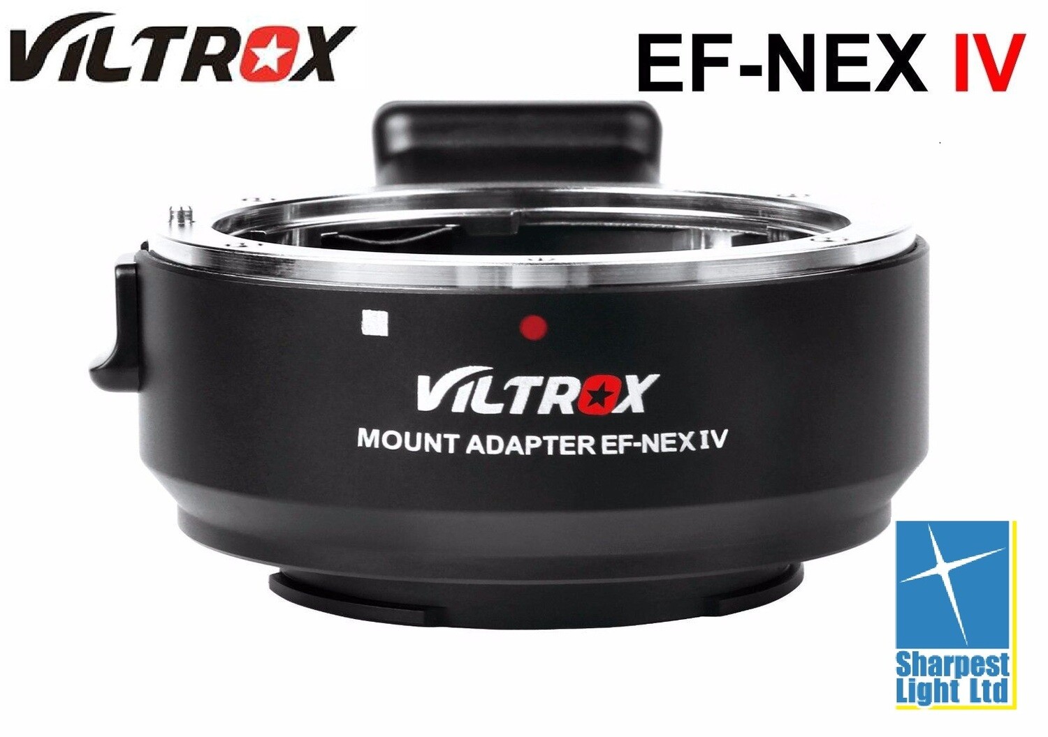 VILTROX EF-NEX IV High Speed Auto Focus Lens Mount Adapter Ring for Canon EF/EF-S Lens to Camera Sony A9 A7 A7R A6300 A6500 NEX Series Full-Frame with USB Upgrade Port CDAF and PDAF Switch Mode.