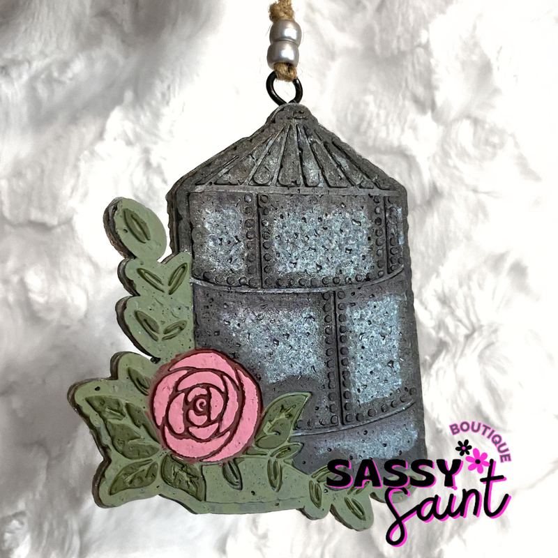 Floral Silo Car Freshener