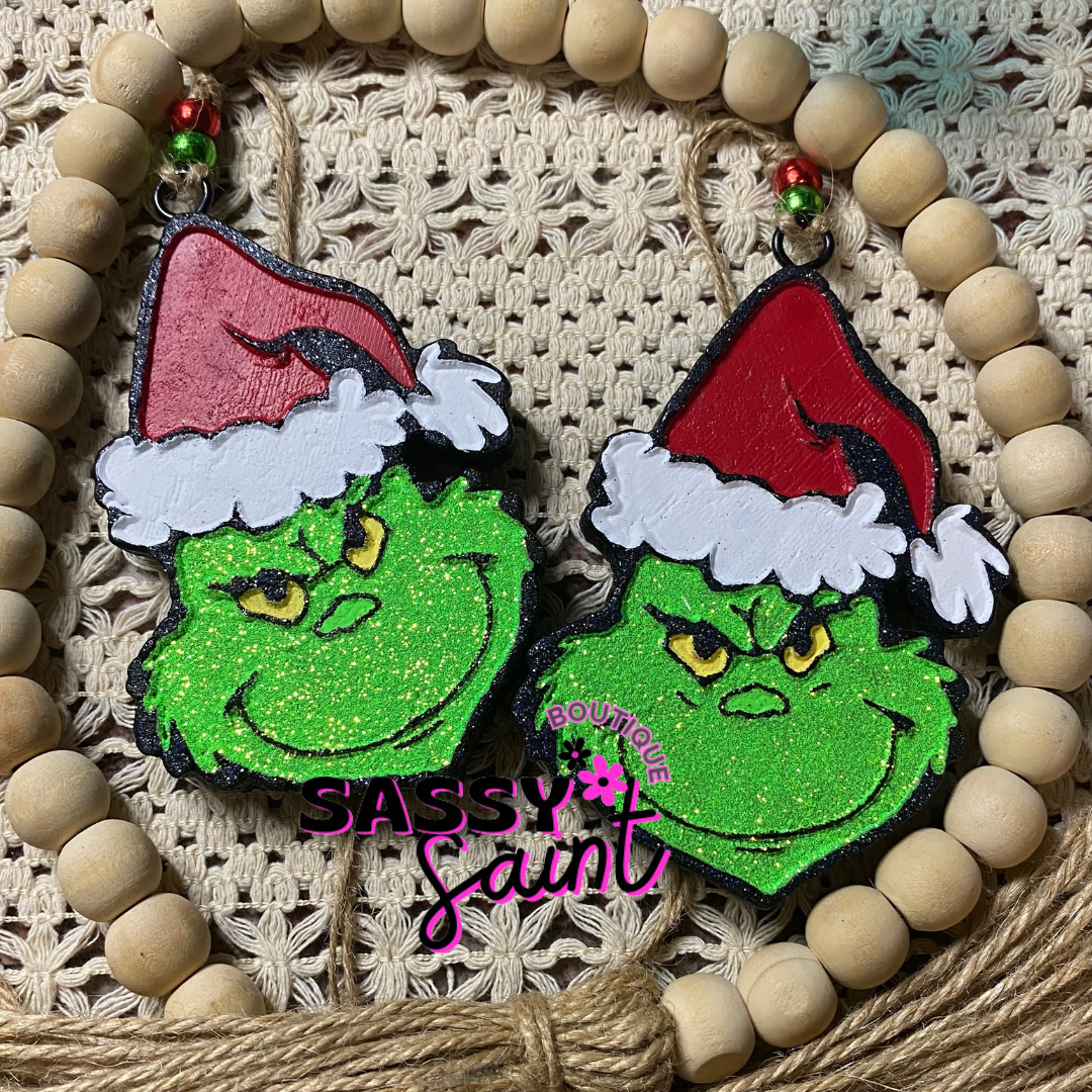 Green Grumpy Guy Car Freshener