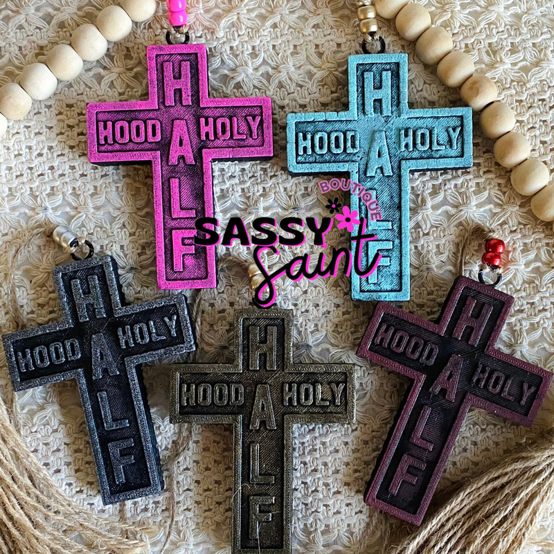 Half Hood Half Holy Car Freshener