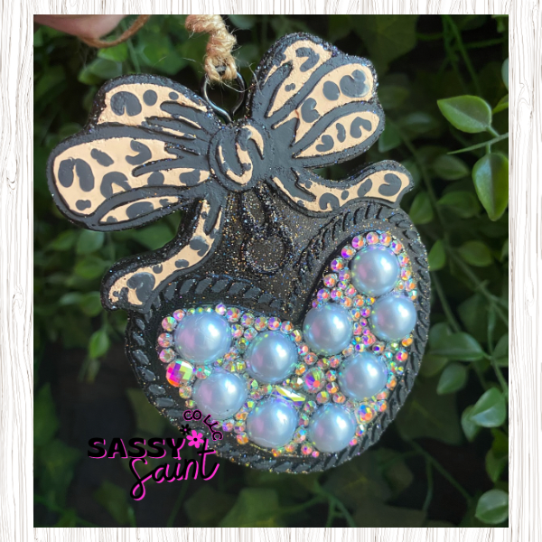 Rhinestone Heart Locket Car Freshener