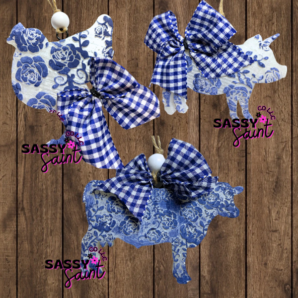 Country Floral Animals Car Freshener