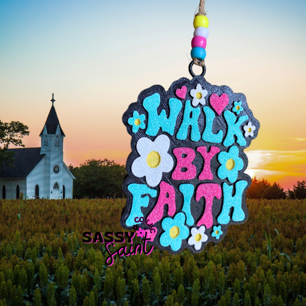 Walk By Faith Car Freshener