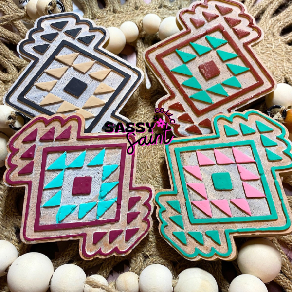 Aztec Pattern Car Freshener