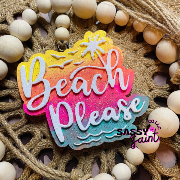 Beach Please Car Freshener