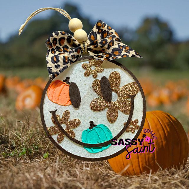 Fall Smiley Face Car Freshener