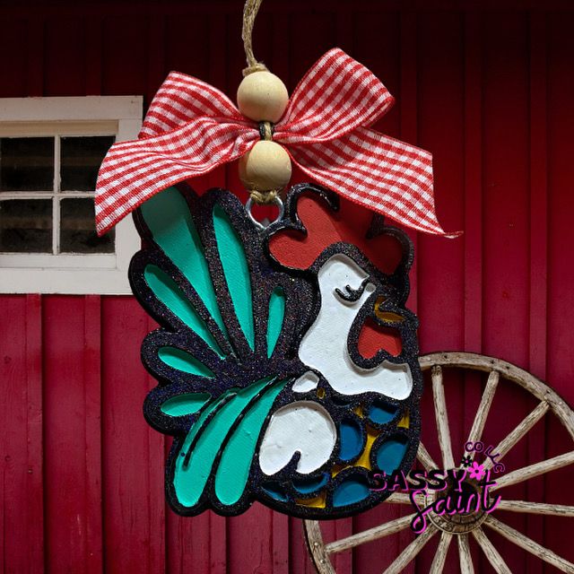 Polka Dot Chicken Car Freshener