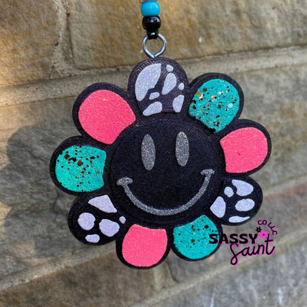 Smiley Daisy Car Freshener