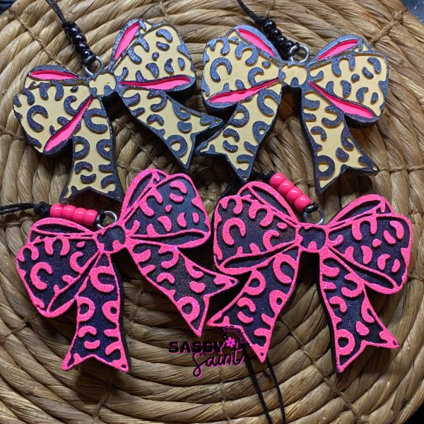 Cheetah Bow Car Freshener