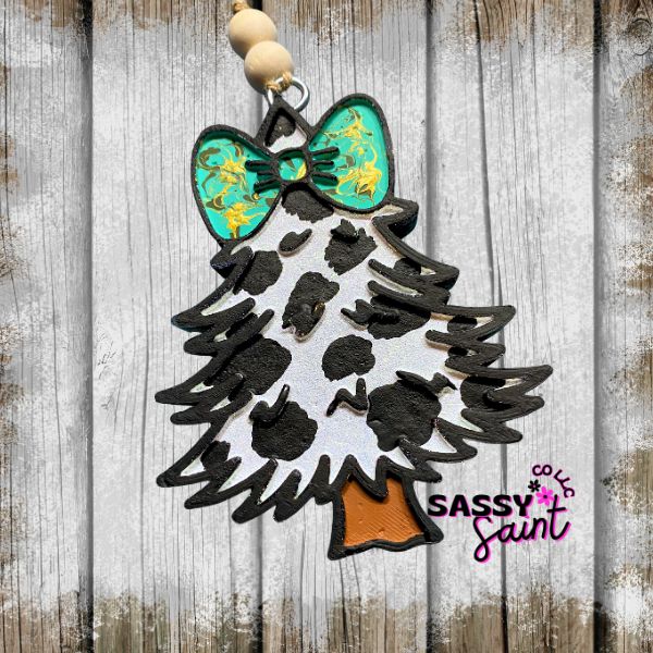 Holly Dolly Christmas Tree Car Freshener