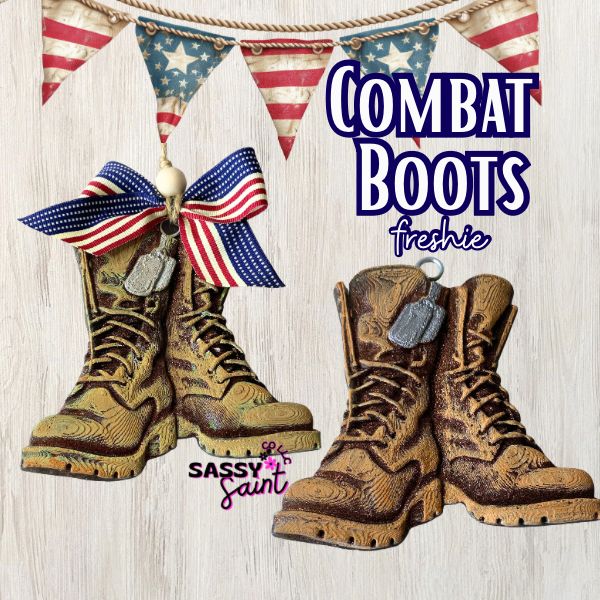 Combat Boots Car Freshie