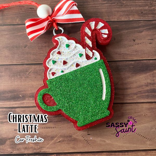 Christmas Latte Car Freshie