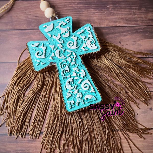 Tooled Cross Car Freshener