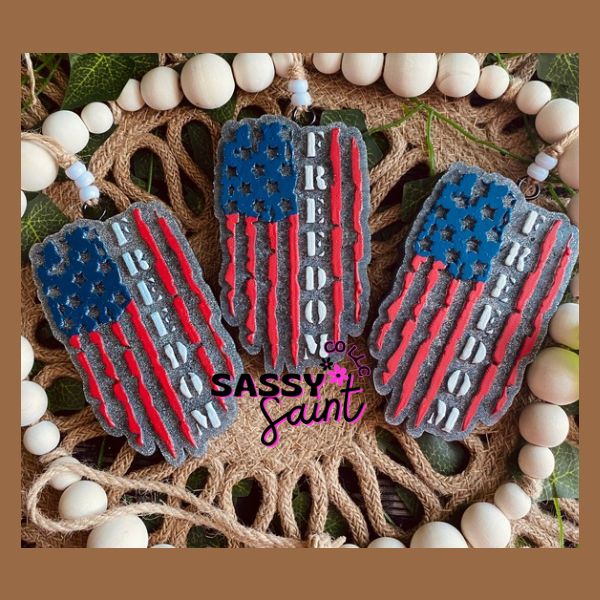 Freedom Flag Car Freshener