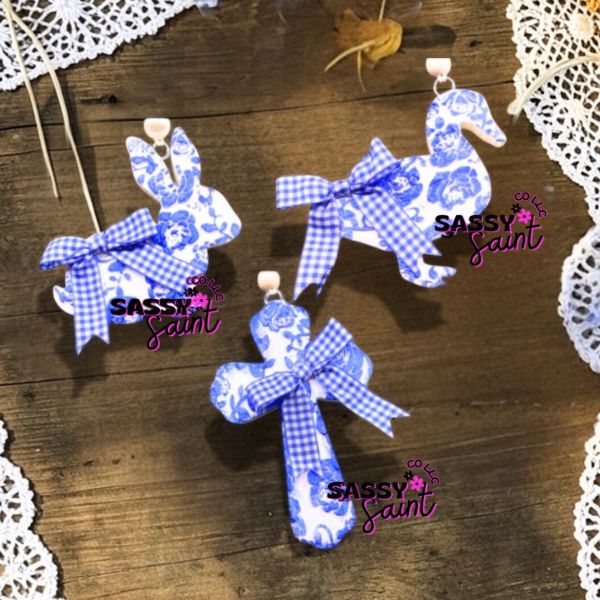 Blue Toile Farmhouse Collection Car Freshener