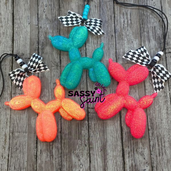 Neon Balloon Dog Freshie