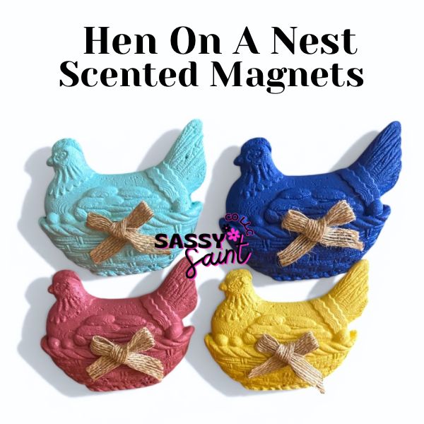 Hen On A Nest Scented Magnet