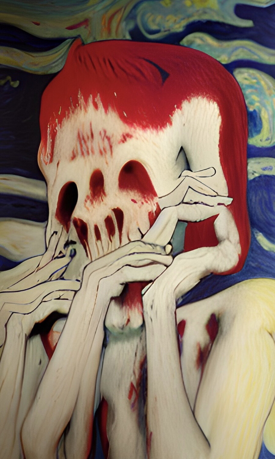 “Scream Bloody Murder 002” original digital art poster/print download by Black Mass 2022