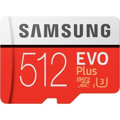 Samsung EVO Plus 512GB Micro SD Memory Card with SD Adapter