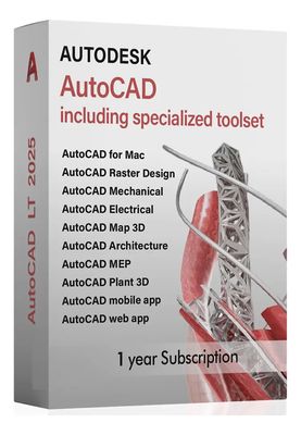AutoCAD 2025 License for Windows or Mac (12 Months)