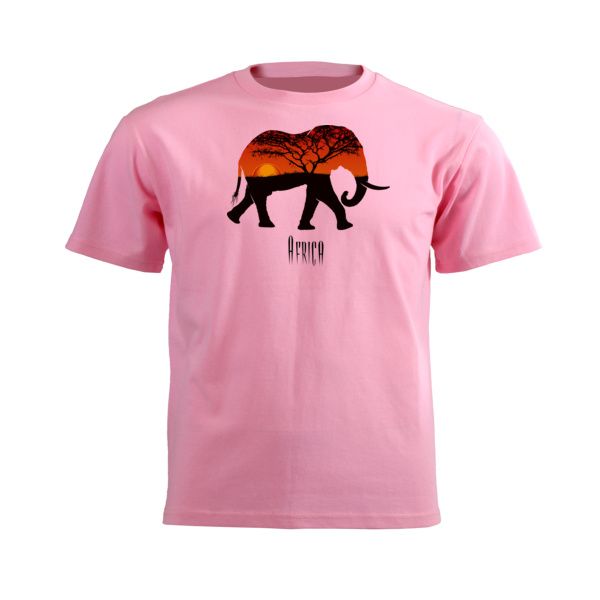 Elephant Sunset Kids T-Shirt