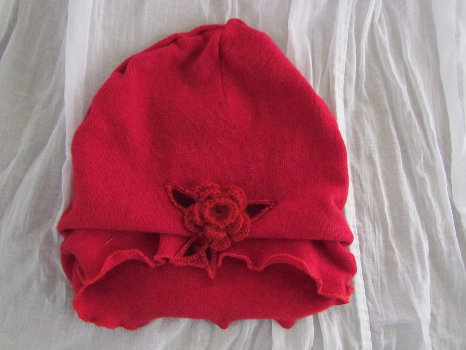 Red Wool Beanie