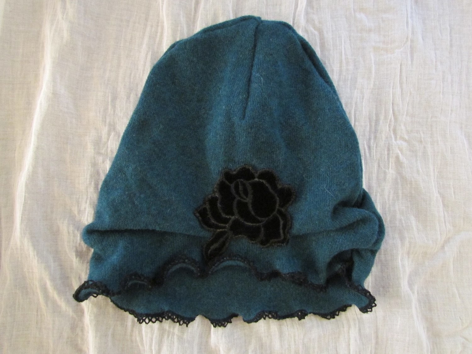Teal Wool Beanie