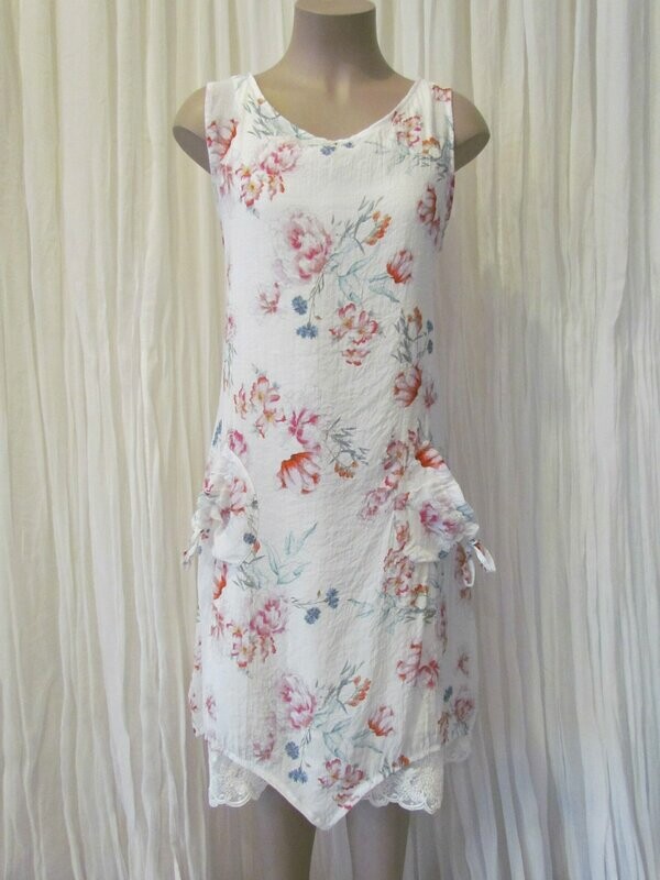 White Floral Dress