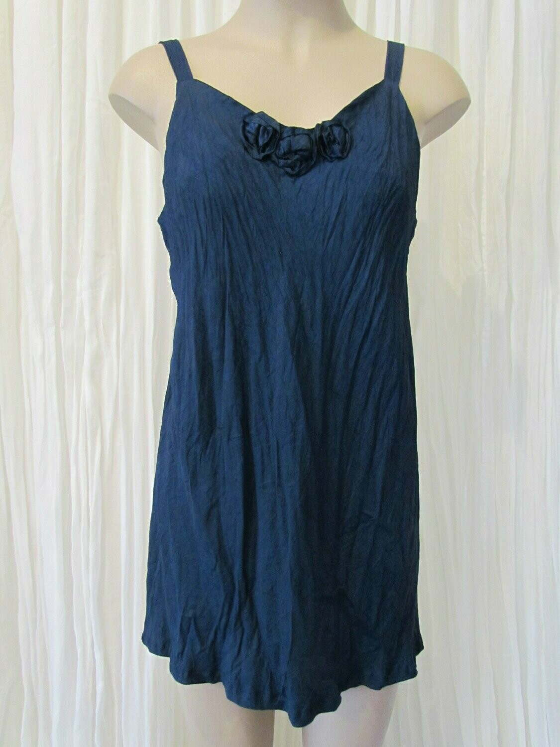Blue Satin Singlet