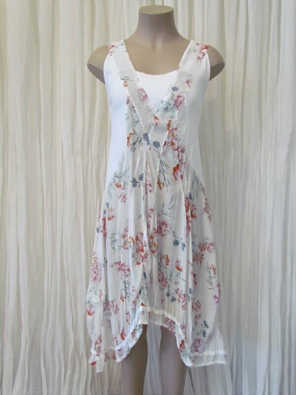 White Floral Dress